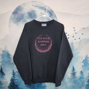 VTG Cle Elum Warrior Golf Hanes Pullover Crewneck Sweatshirt Small